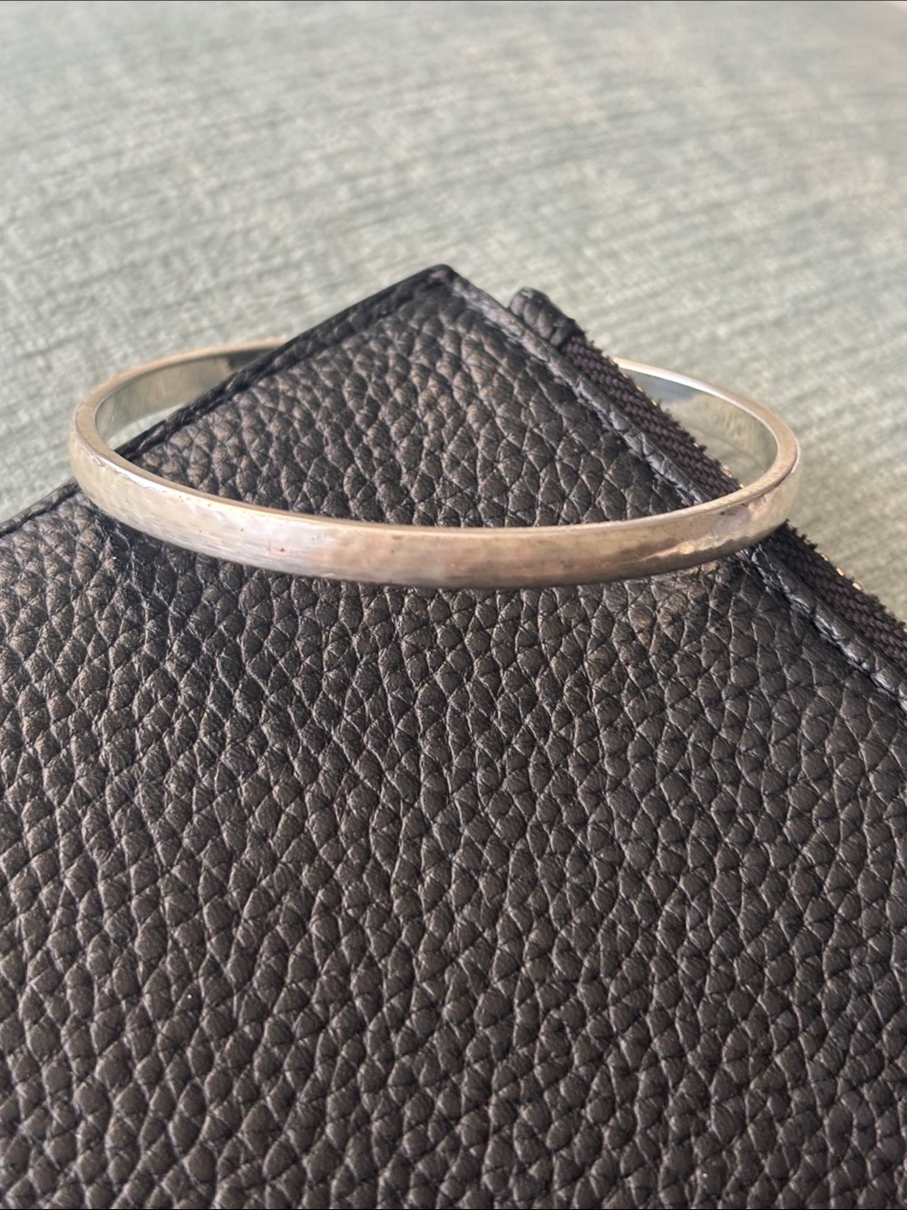 Brighton Mars Narrow Silver Bangle Bracelet